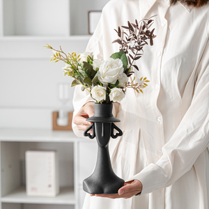 <span class=keywords><strong>Vase</strong></span> à fleurs <span class=keywords><strong>en</strong></span> céramique créatif <span class=keywords><strong>en</strong></span> <span class=keywords><strong>forme</strong></span> <span class=keywords><strong>de</strong></span> <span class=keywords><strong>tête</strong></span>, style nordique moderne, fait main, pour décoration intérieure – Meilleure vente - Product Image 5
