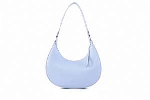Bolsos de mano tipo hobo de piel auténtica para mujer, de diseño personalizado, tamaño mediano, con asa superior suave y elegante. - Product Image 6