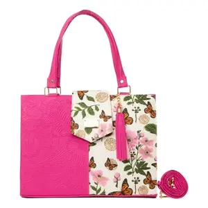 Sac fourre-tout en jute fait main Fana Deva pour femme, style bohème, avec pompons ouverts, portable, pour usage quotidien, été et printemps - Product Image 3