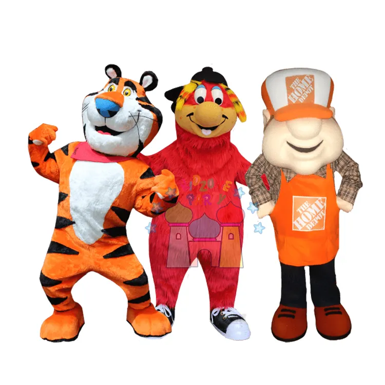 Wholesale movie cartoon cosplay with red clothing fancy dress mascot costumes for adults