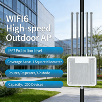 Passerelle d'entreprise WiFi6 JP Smartech AX3000, point d'accès extérieur haute puissance, IP67, résistant aux intempéries, PoE, routeur WiFi commercial pour Starlink