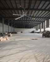 Ventilateurs industriels HVLS PMSM de 7 pieds (2025) à haut volume de ventilation, flux d'air personnalisé, ventilateur de plafond avec moteur 220v, directement de Malaisie