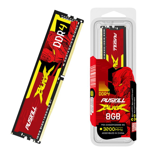 PUSKILL Wholesale DDR4 RAM Memory Full Compatible 8Gb/16Gb/32Gb 2666MHz/3200MHz for Desktop Gaming Computer