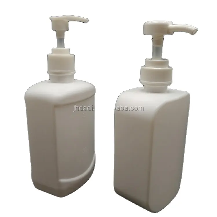 Hdpe Vierkante Plastic Fles Met Schroefdop Of Met Lotion Pomp Of Trigger Sproeiers