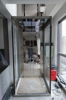 Hydraulischer Hauslift für 2-4 Etagen Kleiner Wohnvillenaufzug Innen-Mini-Haushalts-Personenaufzug