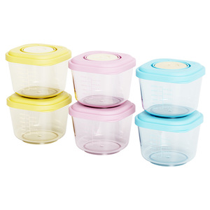 Recipientes para Almacenar Alimentos para Bebés con Escalas de Medición, Aptos para Vapor, Hervir, Microondas y Refrigerador, de 0 a 12 Meses, Libres de BPA, Material PP - Product Image 1