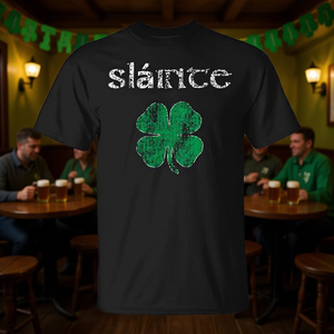 T-shirts promotionnels pour hommes et femmes « Slainte Cheers Good Health From Ireland » - Product Image 3