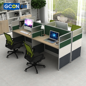 Mesa divisoria para oficina, mueble de escritorio para centro de llamadas, con vidrio texturizado transparente - Product Image 3