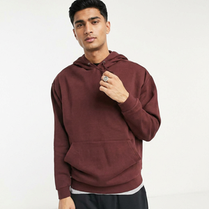 Sudadera con Capucha de Forro Polar para Hombre, de Alta Calidad, Manga Larga, Casual, Transpirable, para Invierno, con Logotipo Bordado, Lisa, Teñida - Product Image 1