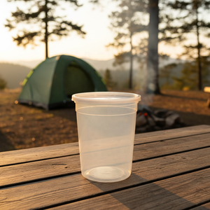 Vasos Desechables Transparentes Premium para Almacenamiento de Alimentos con Tapas Herméticas para Preparación de Comidas, Control de Porciones y Slime - Product Image 1