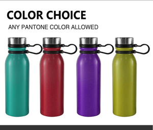 ขวดน้ำสูญญากาศเคลือบผงสแตนเลสสำหรับเดินทางเก็บความอบอุ่นเย็นสำหรับเดินป่า - Product Image 6