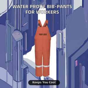 Factory Wholesale Oeko-Tex Certified Unisex <b>Waterproof</b> Breathable Bib-<b>pants</b> Industrial Workers One-Piece Polyester Cotton - Product Image 2