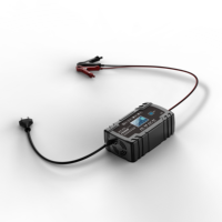 FOXSUR 12v 24v 8a Chargeur de batterie de réparation d'impulsion pour voiture et moto Chargeur de batterie automatique pour voiture