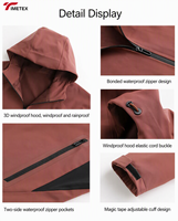 Veste bomber softshell pour homme TIMETEX, à capuche, en spandex/nylon, chaude, coupe-vent, imperméable, respirante, décontractée, pour l'extérieur, vente en gros OEM