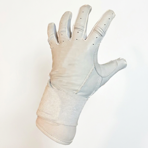 Gants de frappe QASWA SPORTS confortables et durables pour le baseball/softball, toutes saisons, blancs, manchette longue, pour droitiers/gauchers, souples et respirants - Product Image 1