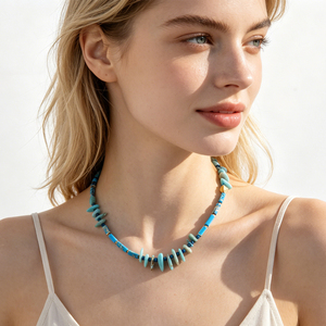 Collares de Moda con Cuentas de Piedras Preciosas Estilo Bohemia, Joyería para Mujer para Bodas y Fiestas, Collar de Cuentas de Amatista - Product Image 4