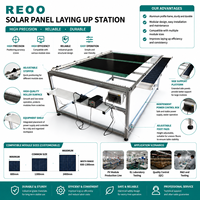 Station de pose manuelle de chaînes de cellules solaires / Table pour l'assemblage de modules photovoltaïques Ligne de production de panneaux solaires