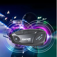 Intercom Bluetooth pour moto T30S PRO, 2 motards, partage de musique, appairage universel, numérotation vocale FM, IP67