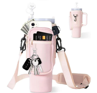 Accessoires de sport : poche pour téléphone pour sac de sport Stanley Tumbler, porte-bouteille, sac de sport en néoprène avec sangle réglable