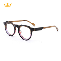 Lunettes optiques rondes rétro en acétate, monture intégrale, classiques, légères, pour un usage quotidien, unisexe, adultes, adaptées à toutes les formes de visage