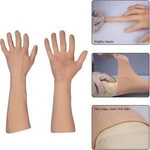 Mangas de Brazo de Silicona Realistas, Manos Falsas, Piel Suave, Imitación de Silicona, para Cosplay, Drag Queen, Crossdresser, Accesorios de Escenario - Product Image 3