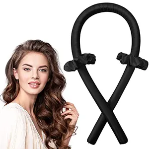 Hot bán tóc heatless Curler Rod Headband xách tay ma thuật không có nhiệt tóc Ribbon Curler Con lăn lụa heatless tóc Curler