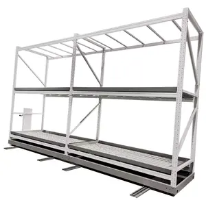 4*8FT Factory Supply Hydroponic Movable Growing Facility Vertical Growing Rolling Racks for Medical Plants