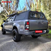 Capot rigide en alliage d'aluminium pour pick-up avec portes latérales solides et rails de toit pour Nissan Navara NP300