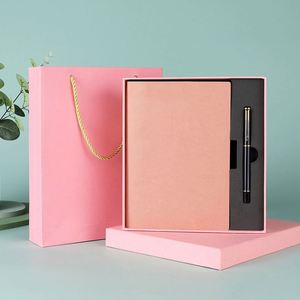 Custom Logo Eco-friendly A5 Notebook Pen <b>Gift</b> Set Silk Screen Printed Cover Magnet Souvenir Corporate Business Earth Day <b>Gift</b> - Product Image 5