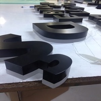 Panneau de signalisation mural en métal, Logo, canal de lumière, panneau de magasin, panneaux électroniques personnalisés 3D LED, panneaux de lettres éclairés