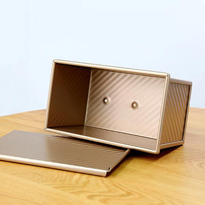 Molde para hornear pan de acero al carbono antiadherente a precio de fábrica con tapa para tostadas de cocina casera o tostado de alimentos comercial - Product Image 3