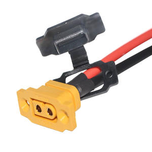 Su geçirmez kapak ile soyulmuş uç için <span class=keywords><strong>2</strong></span> Pin Amass XT60E-F konektörü - Product Image 2