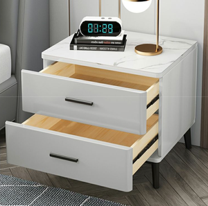 <span class=keywords><strong>Mesita</strong></span> de <span class=keywords><strong>noche</strong></span> inteligente con <span class=keywords><strong>pantalla</strong></span> táctil, mueble de sala de estar con 3 cajones y diseño moderno - Product Image 2