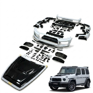 Kit Carrosserie Style <span class=keywords><strong>B</strong></span> en PP et Fibre de Carbone Sec pour <span class=keywords><strong>Mercedes</strong></span> <span class=keywords><strong>Classe</strong></span> G W464 W465, Amélioration G63 G500 2018-2025 - Product Image 1