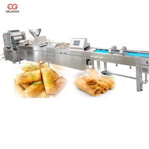 Máquina automática para hacer rollitos de huevo, relleno de carne para rollitos primavera, máquina para hacer rollitos primavera chinos, máquina para hacer rollitos de huevo filipinos - Product Image 1
