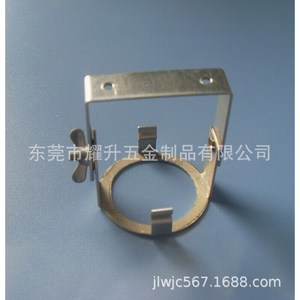 Clip en acier inoxydable 26x79mm pour éclairages de vitrines, pièce estampée galvanisée, accessoire de quincaillerie nickelé - Product Image 2