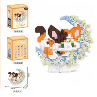 Produits en gros très demandés : Figurine de lapin en briques de construction, modèle de micro-blocs de construction en plastique pour enfants