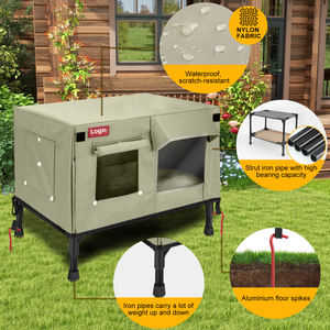 Tahan air tahan debu nilon tahan gigitan hewan peliharaan luar ruangan rumah untuk kucing anjing & Kelinci semua musim perakitan diperlukan - Product Image 3