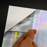 Autocollant en vinyle A4 arc-en-ciel auto-adhésif imperméable Imprimante à jet d'encre laser papier compatible Holographique imprimable pour les promotions