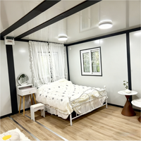 Maison conteneur préfabriquée extensible 20Ft 30Ft 40Ft, prête en 3 heures, 3 4 5 chambres, mobile, clé en main, villa, cabane