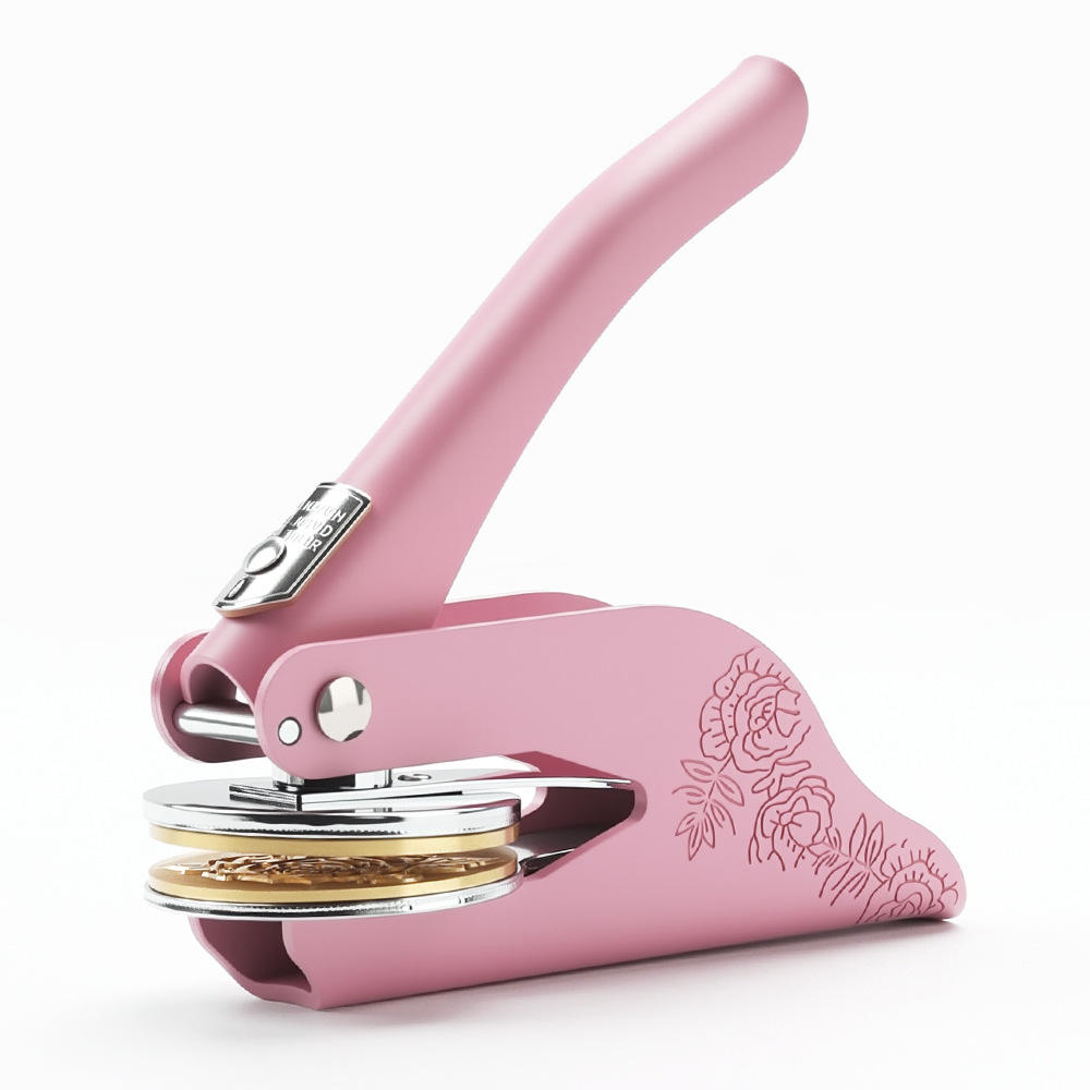 Pince à estamper - Rose (gravure incluse)