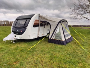 Auvents gonflables portables de luxe <span class=keywords><strong>pour</strong></span> caravanes et <span class=keywords><strong>camping</strong></span>-cars - Imperméables quatre saisons, une chambre, polyester 300D, montage rapide - Product Image 4