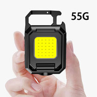 Lampe de travail LED COB TAIKOO rechargeable, magnétique, pour réparation automobile, mini lampe de travail, lampe torche porte-clés pour extérieur