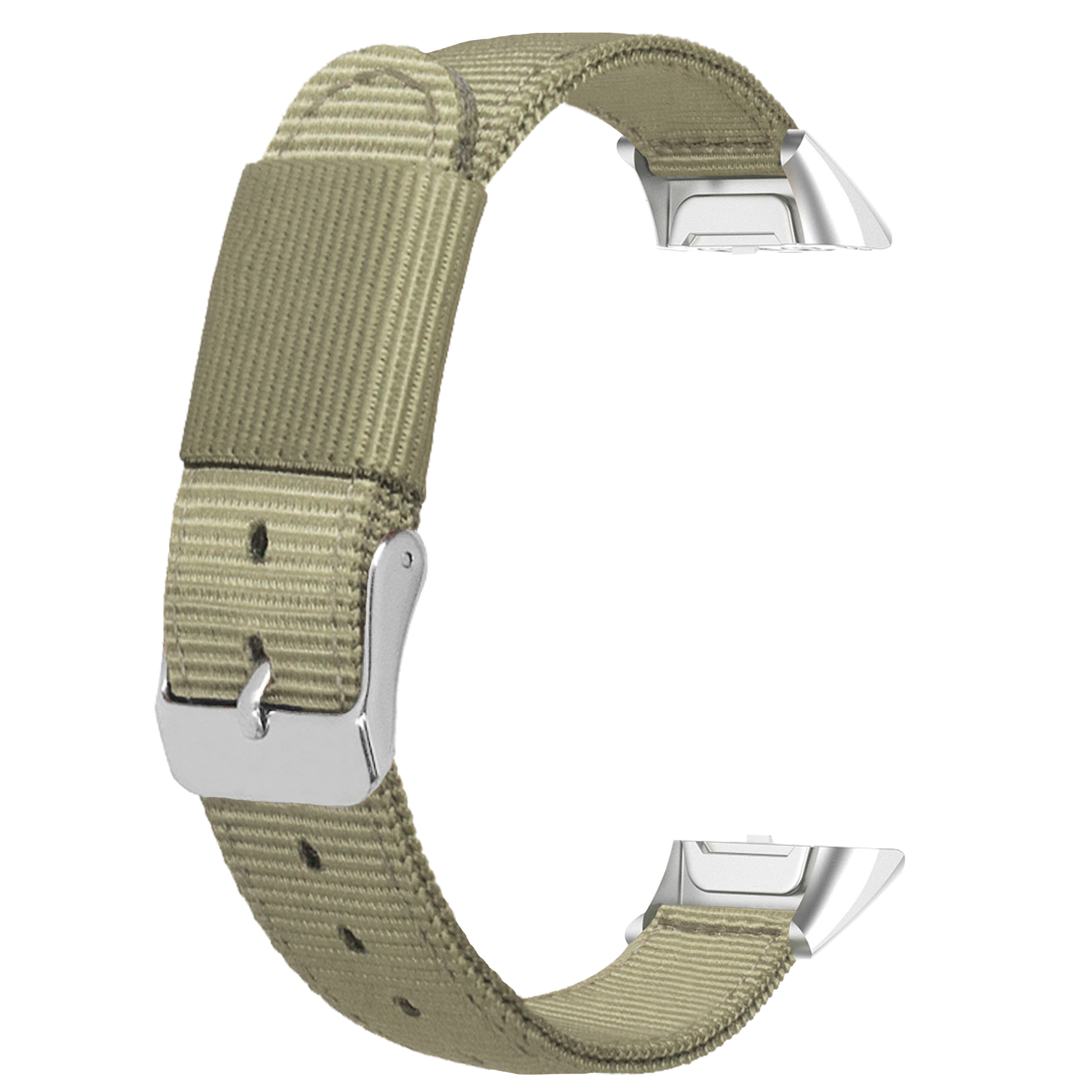 Khaki Silver Buckle