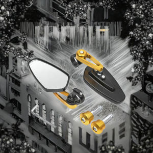 2Pcs 7/8\" 22mm Aluminum <strong>Moto</strong> Mirror Handlebar New Universal Rearview Side Mirrors for Motorcycle Motorbike Review Rear View - Product Image 3