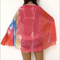 Fábrica Listo para enviar Tie Dye Impreso Pareo Hawaii Beach Sarong Cover up