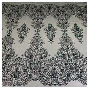 Váy Cưới Đính Kim Sa Pha Lê Lấp Lánh Nhiều Màu Sắc Đẹp Ren Lưới Thêu Vải Tuyn Biểu Diễn - Product Image 1