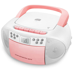 Lecteur de CD et de cassettes portable avec radio FM Bluetooth, USB, MP3, haut-parleurs stéréo doubles, design portable, pour étudiants, maison, extérieur - Product Image 6