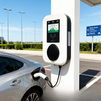 Estación de Carga para Vehículos Eléctricos Jinghu para Exteriores, 7-22kW, Tipo 2, Enchufe de Pared, Plataforma OCPP Lista para Usar, Resistente a la Intemperie IP65, TA-AC-WS-P