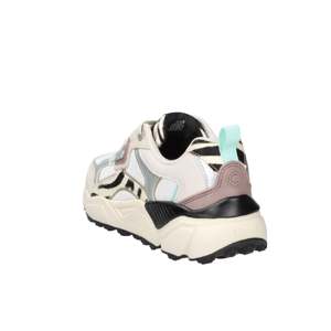 Zapatillas Garner Zoe para Mujer de Colmar, Blancas y Beige, Tacón de 4 cm, Lona, Zapatos Modernos - Product Image 6